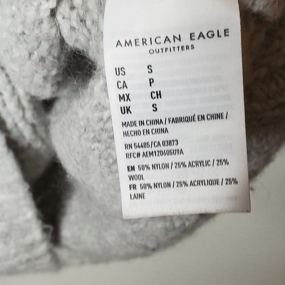 American Eagle Jegging Fit Hooded Wool Sweater - Picture 2 of 6